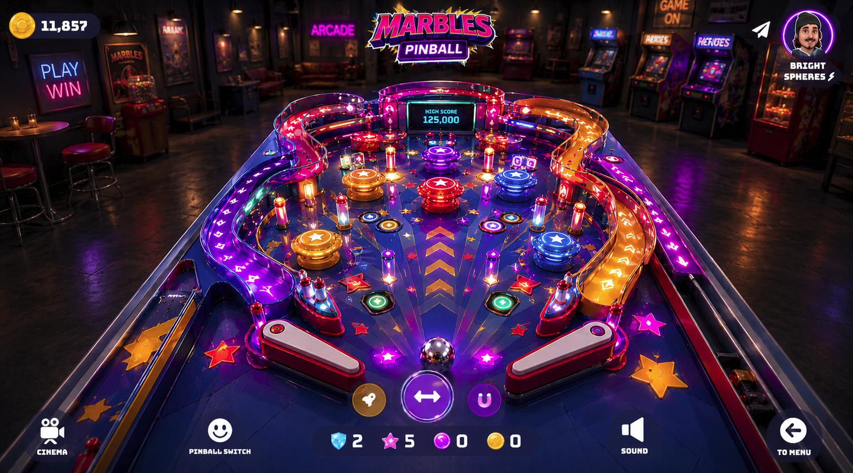 Marbles Pinball game preview